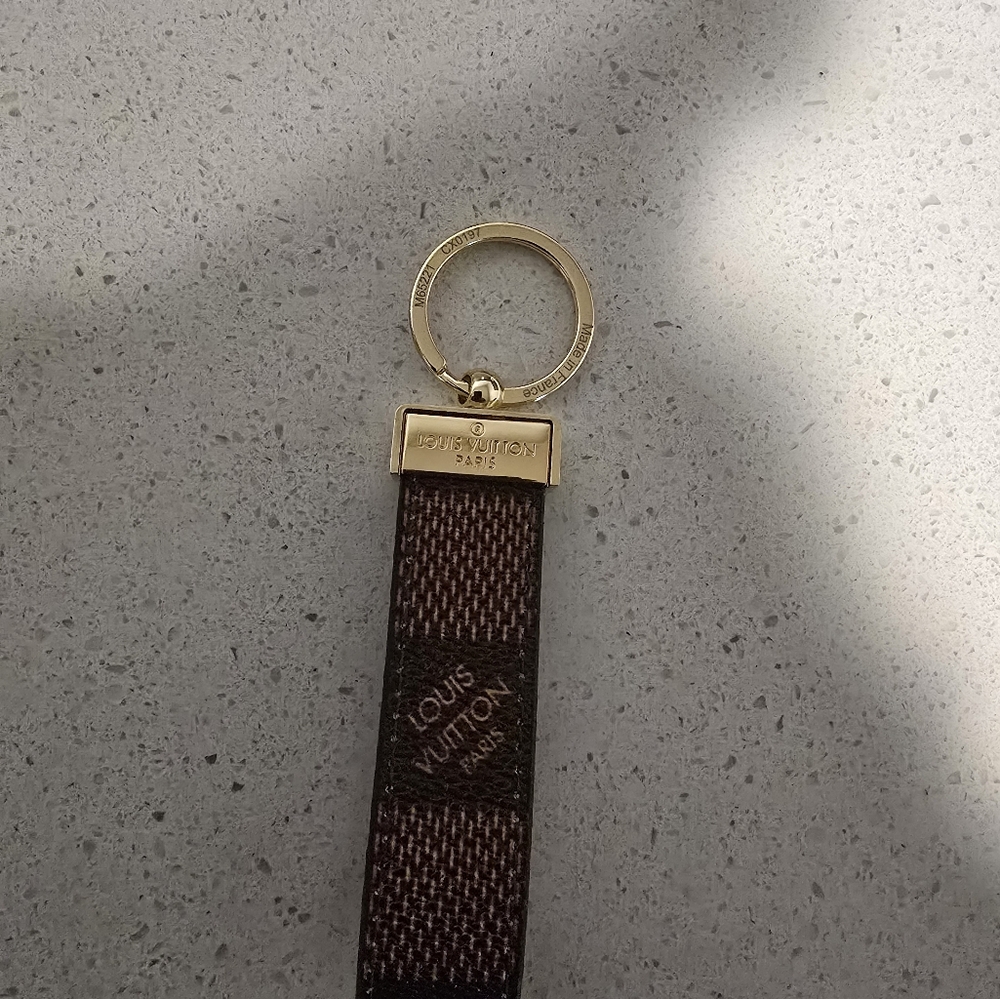 Louis Vuitton Gold and Brown Key Holder